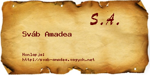 Sváb Amadea névjegykártya