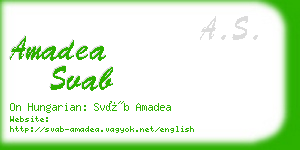 amadea svab business card